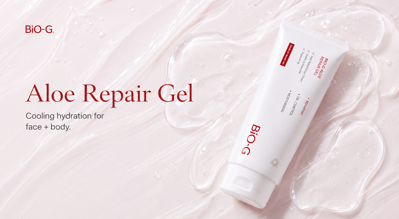 Aloe Repair Gel — cooling hydration for face and body